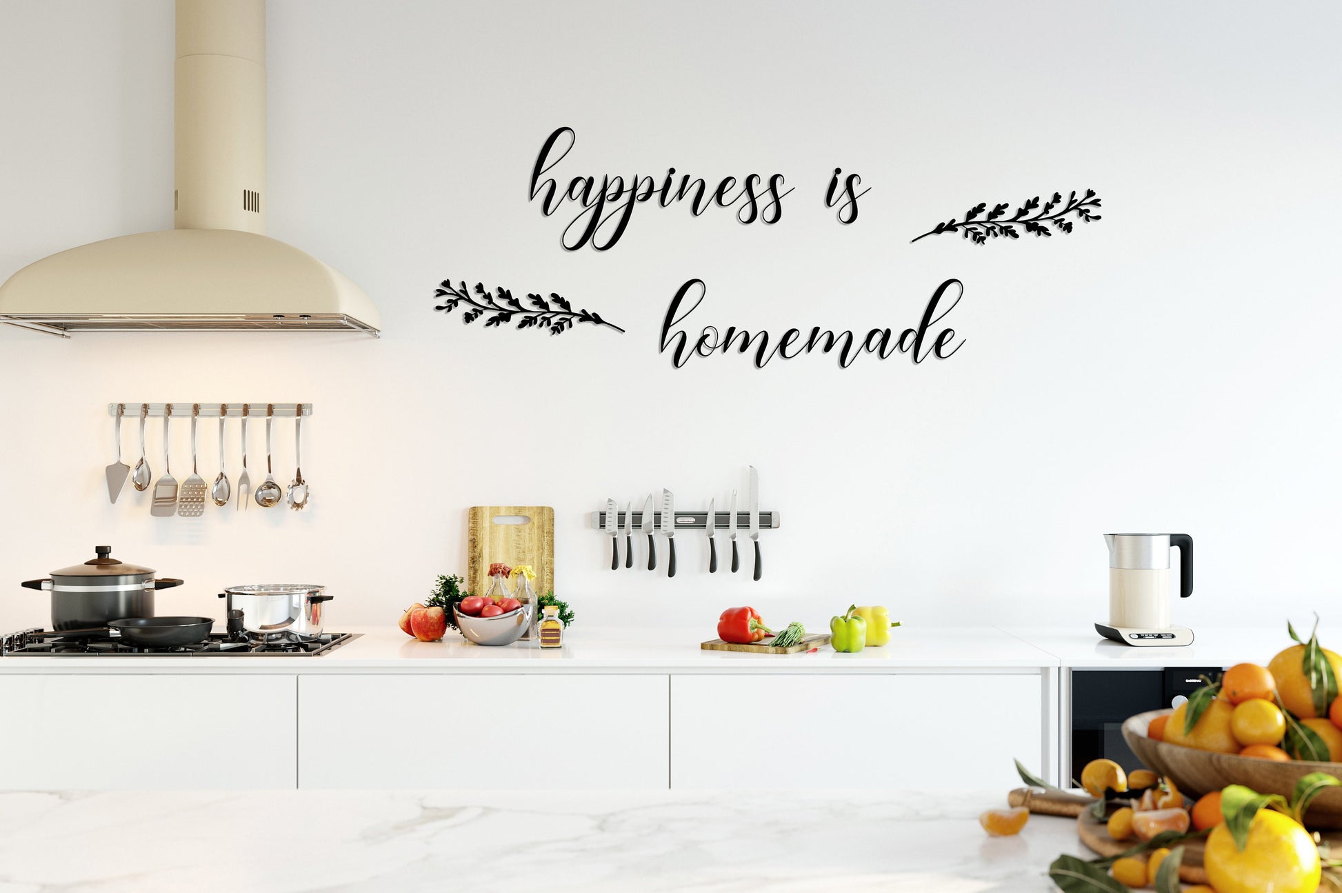 Happiness Is Homemade, Metal Wall Decor, Kitchen Metal Wall Art, Kitchen Wall Decor, Kitchen Quotes, Secret Ingredient