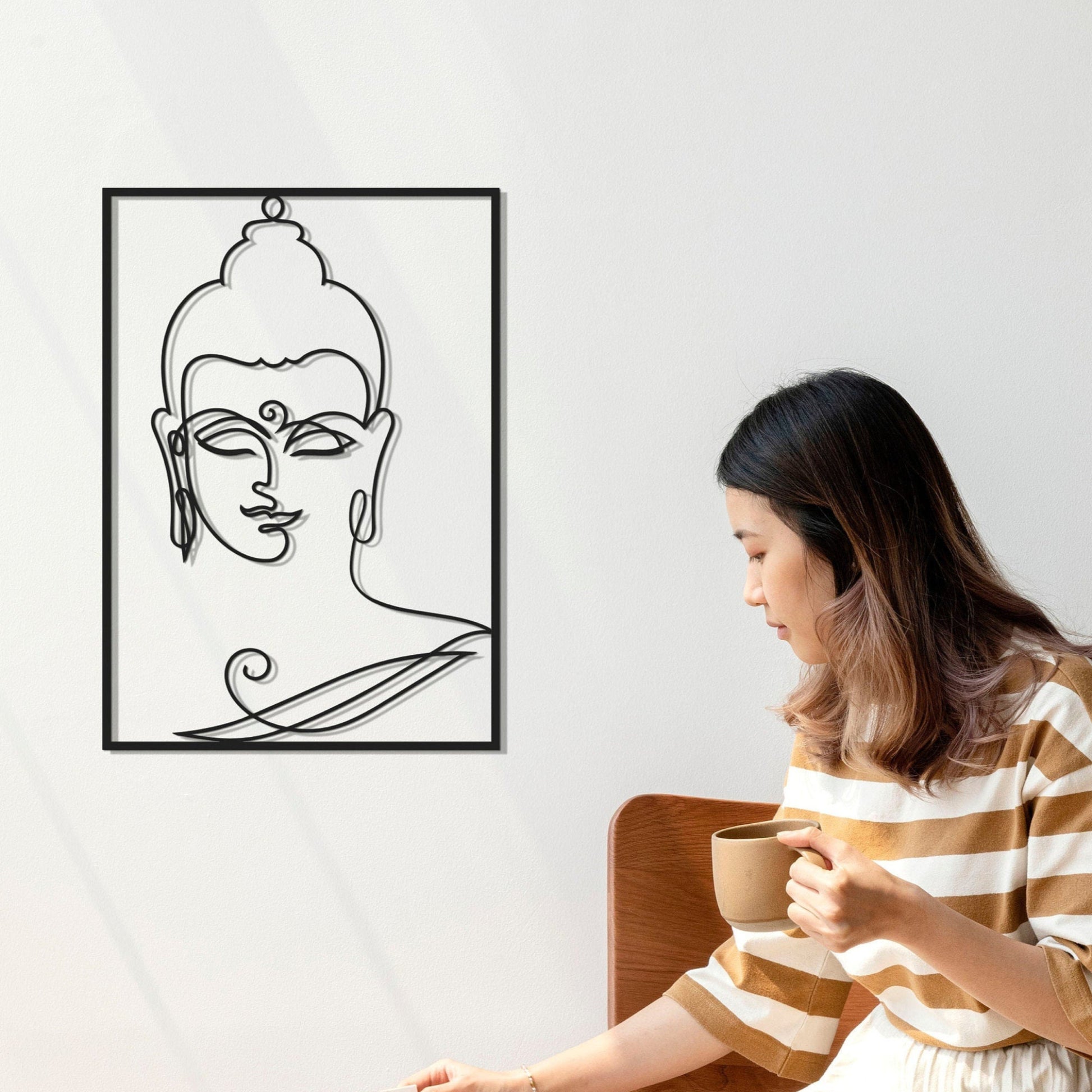 Buddha Metal Wall Art - BlackIvyCrafts