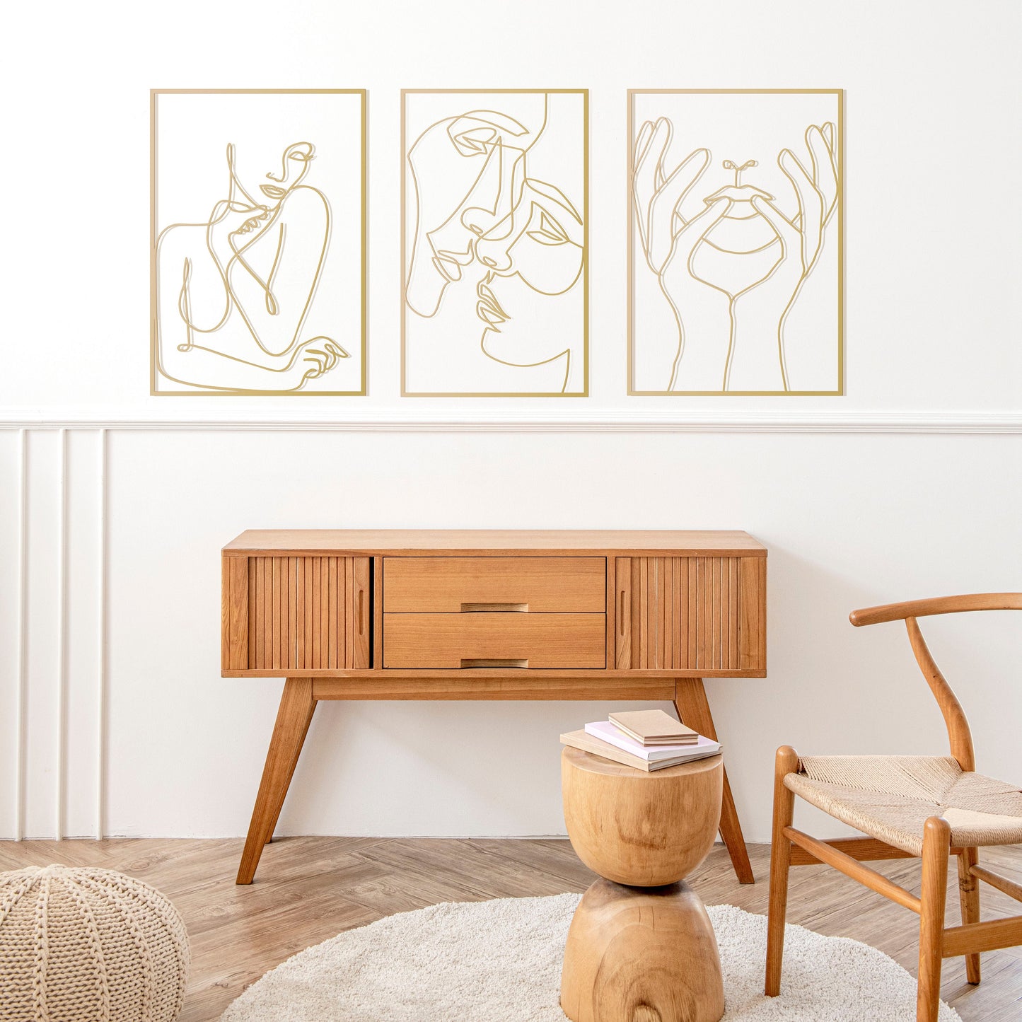 Kissing Couple Metal Wall Decor - BlackIvyCrafts