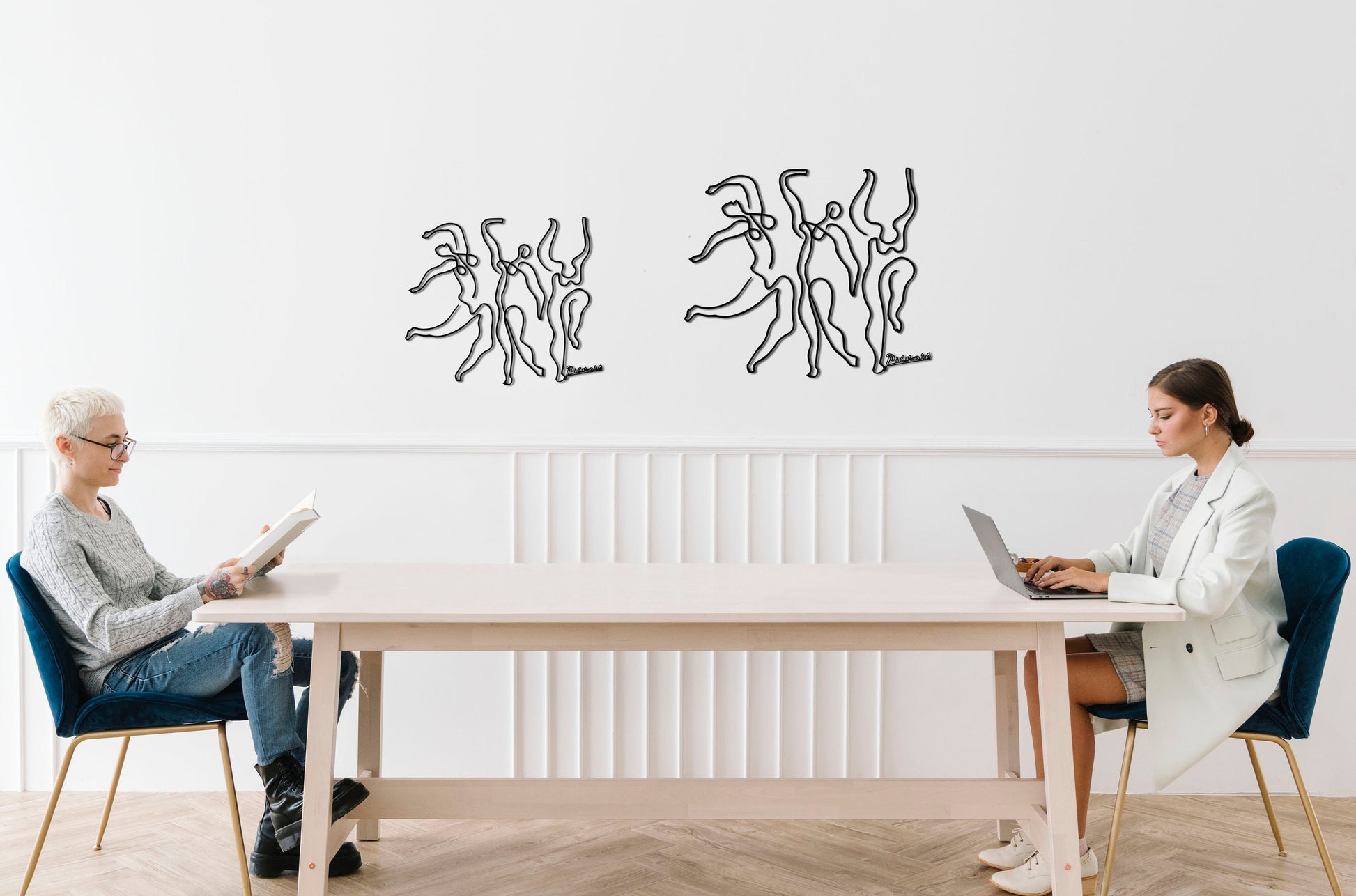 Picasso Dancers Metal Wall Decor - BlackIvyCrafts