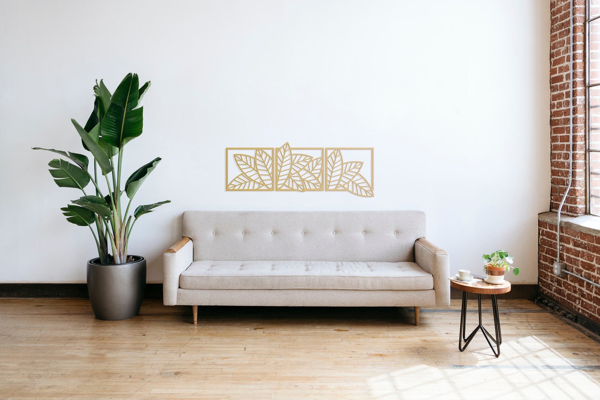 Leaves Gold Wall Decor - BlackIvyCraft