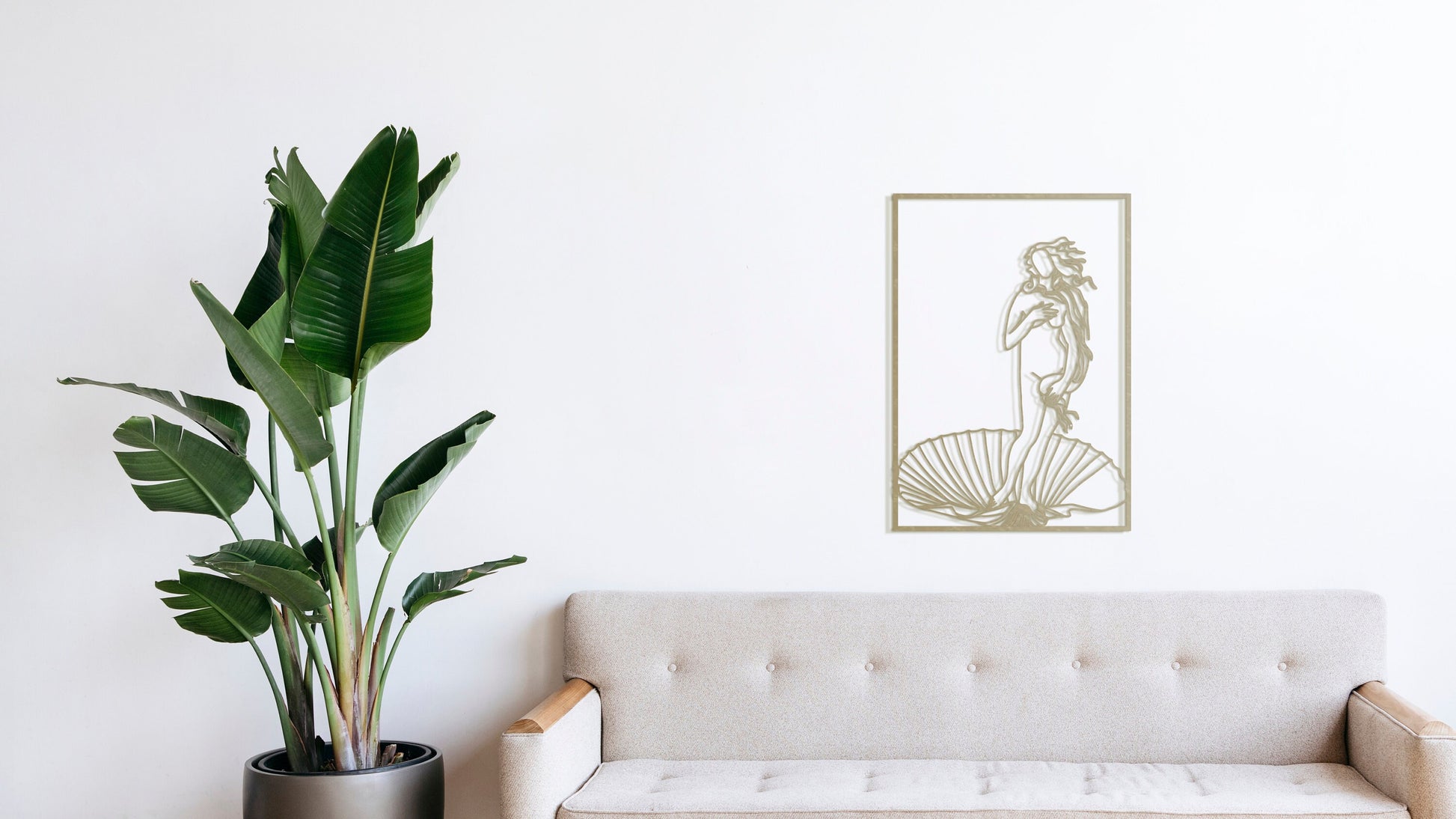 Birth of Aphrodite - Gold Venus Decor- W124 - BlackIvyCraft