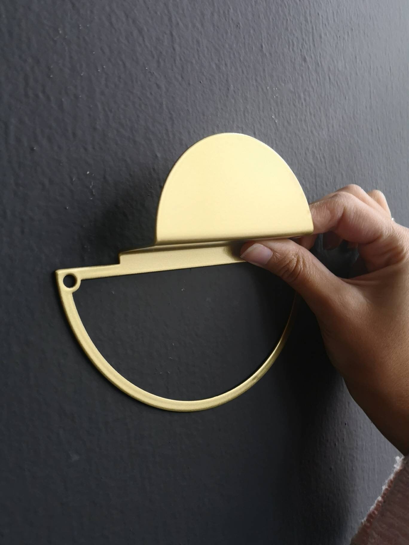 Gold Coat Rack, Metal Coat Rack, Minimal Wall Rack, Decorative Wall Rack, Modern Metal Hook, Gold Coat Rack, Wall Hanger - BlackIvyCrafts