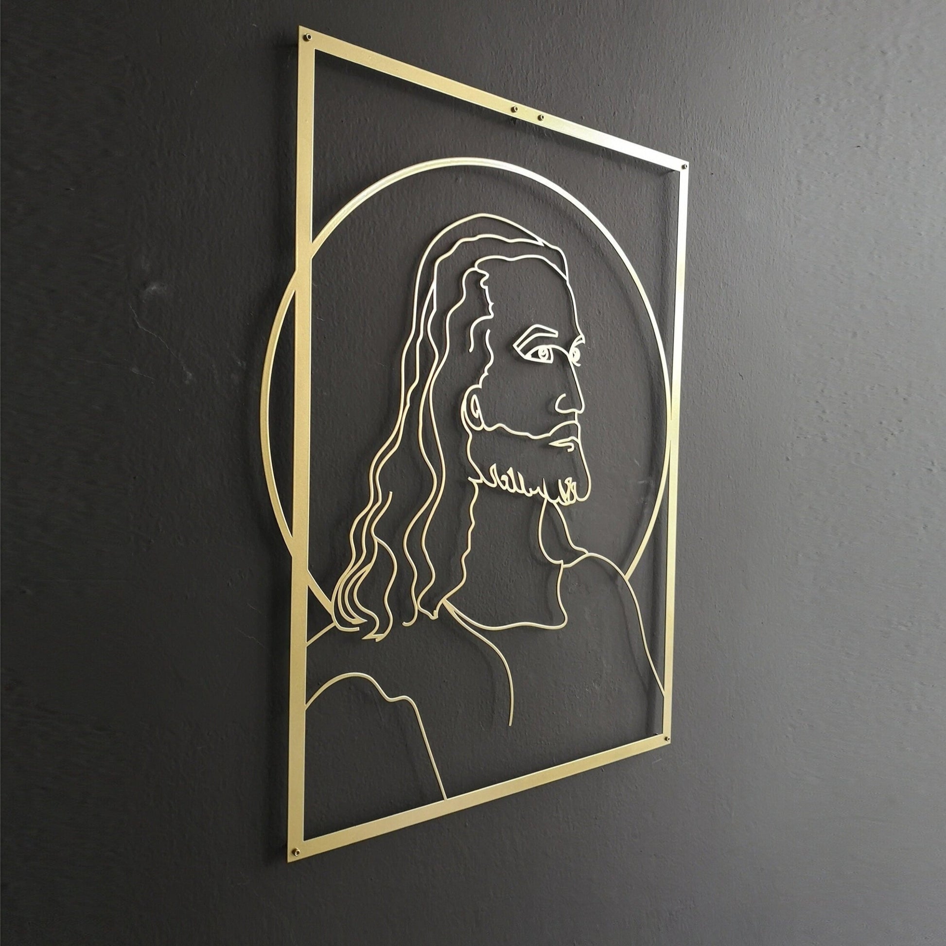 Jesus Gold Wall Art W291 - BlackIvyCraft