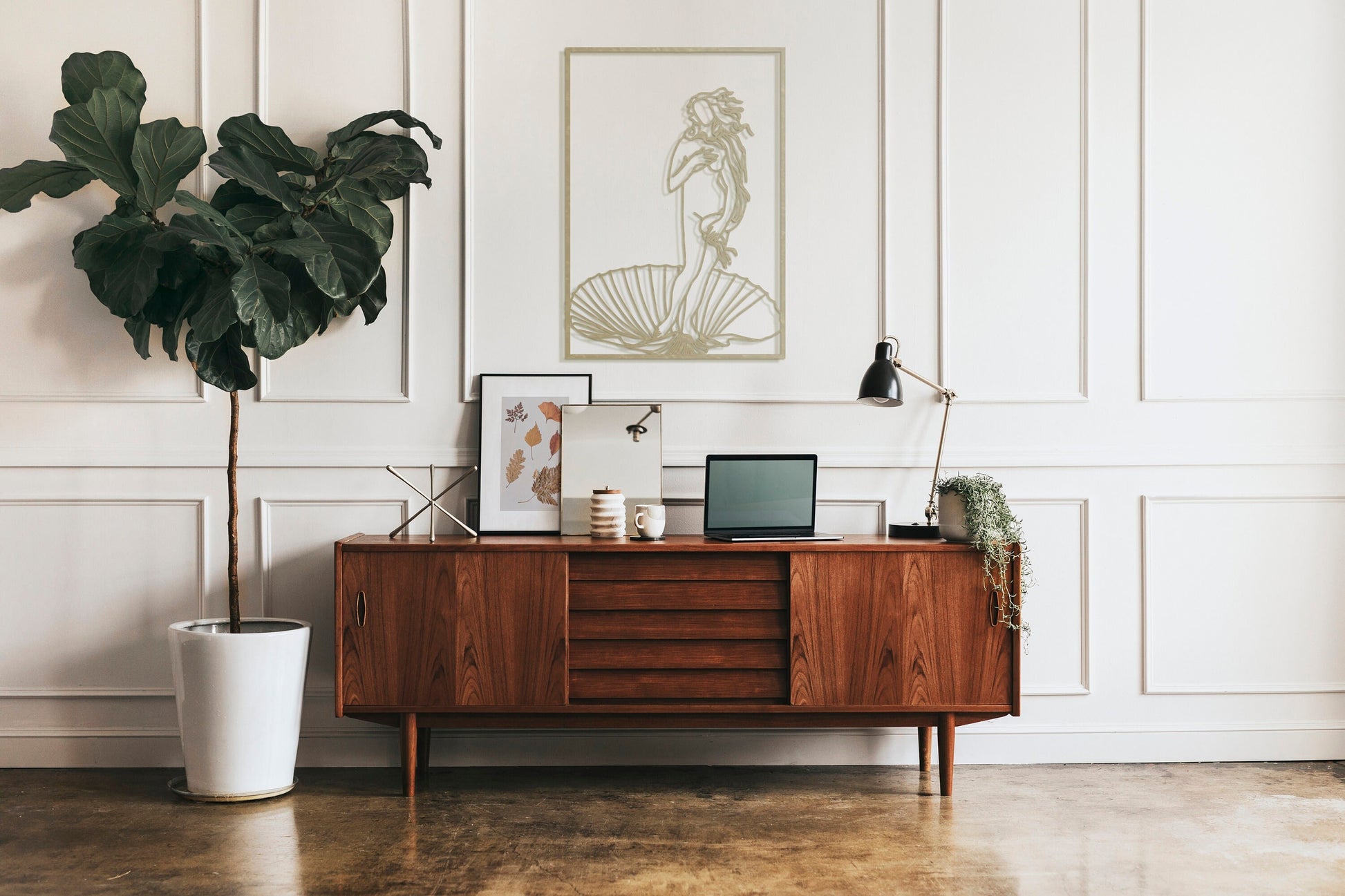 Birth of Aphrodite - Gold Venus Decor- W124 - BlackIvyCraft