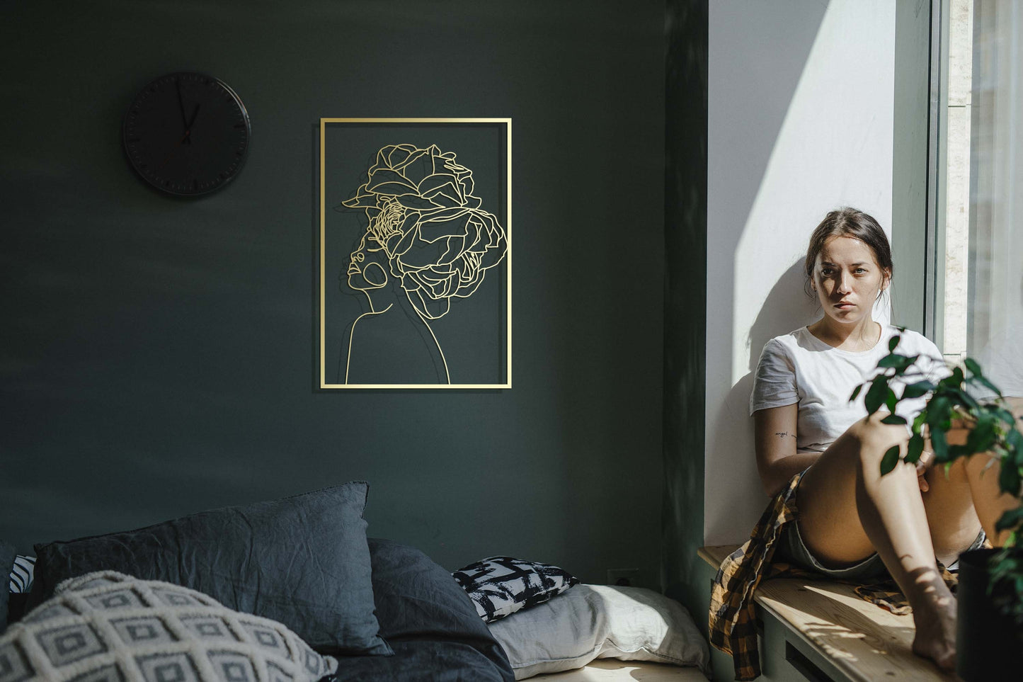 Woman Body Art Set, Gold Metal Wall Decor, Above Bed Decor, Above Couch Art, Unique Home Decor, Large Wall ArtGallery Wall Decor, - BlackIvyCraft