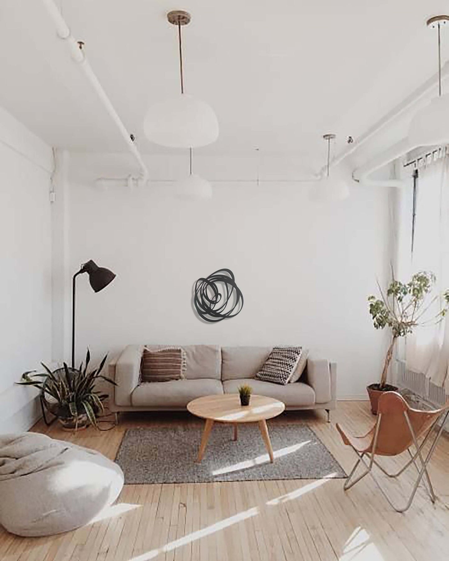 Abstract Metal Wall Art, Modern Entryway Decor, Living Room Wall Decor, Modern Outdoor Art, Unique Wall Decor