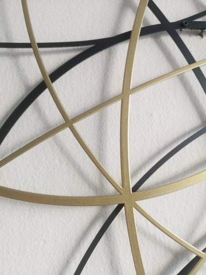 Gold And Black Metal Wall Decor
