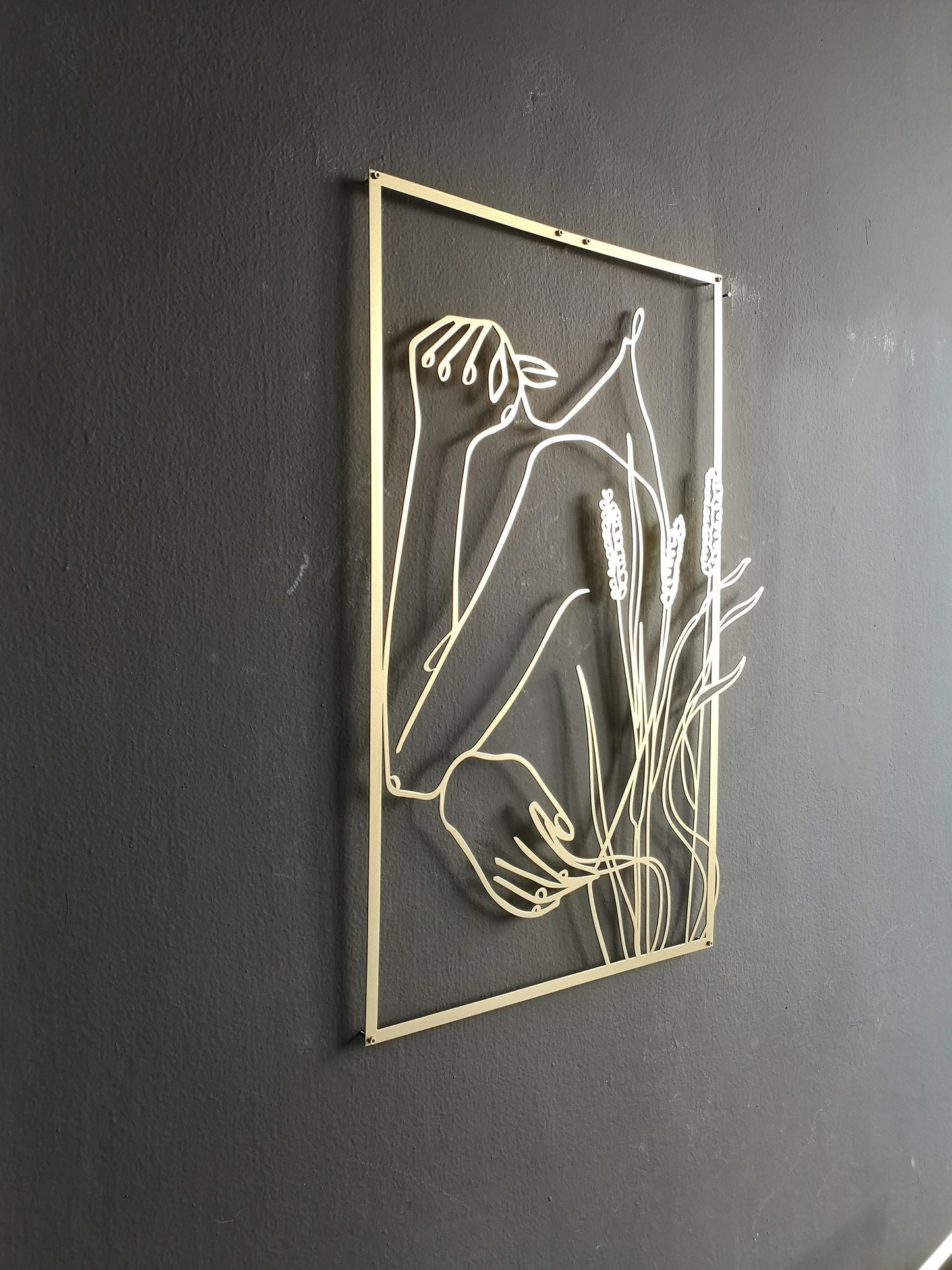 Gold Female Wall Decor Set - BlackIvyCraft