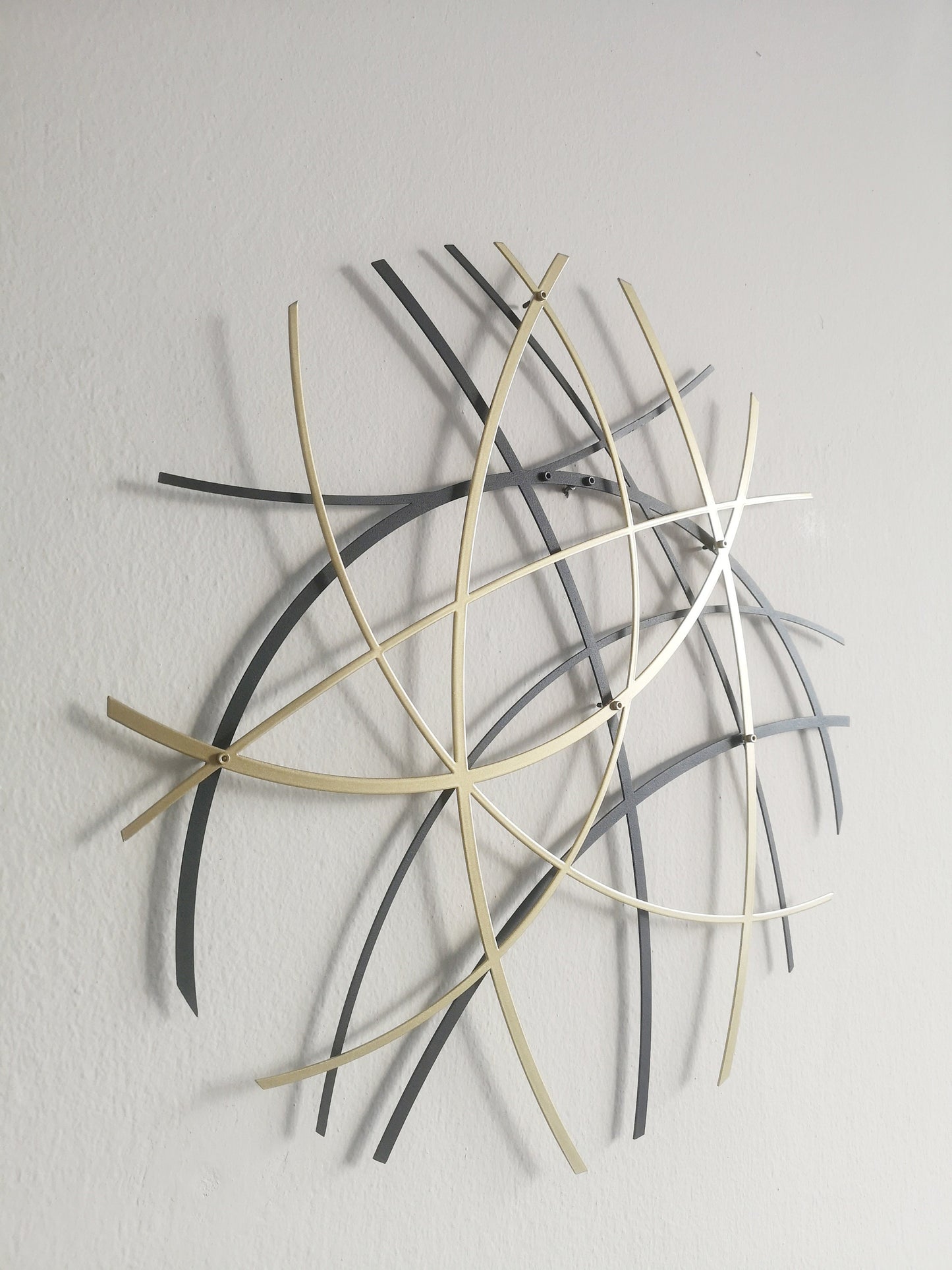 Gold And Black Metal Wall Decor