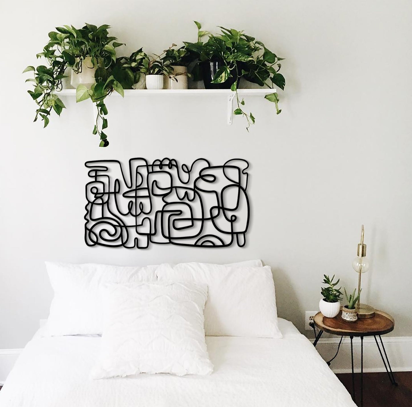 Abstract Metal Wall Art, Xlarge Metal Wall Decor, Modern Living Room Art, Contemporary Metal Sculpture, Unique Wall Decor, Above Bed Art