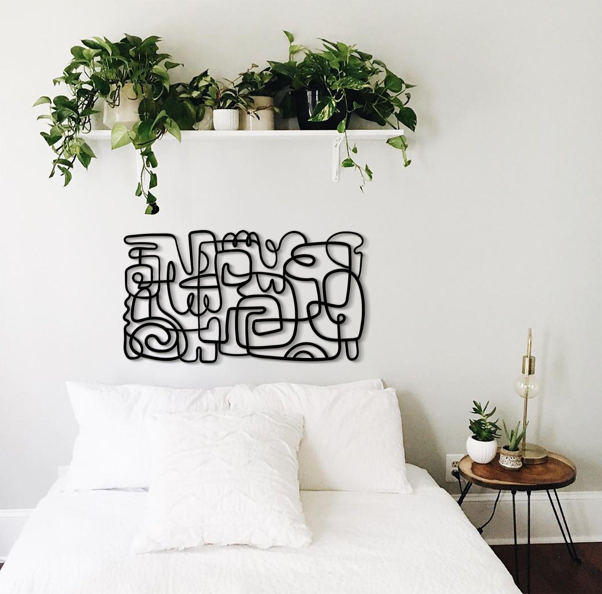Abstract Metal Wall Art, Xlarge Metal Wall Decor, Modern Living Room Art, Contemporary Metal Sculpture, Unique Wall Decor, Above Bed Art