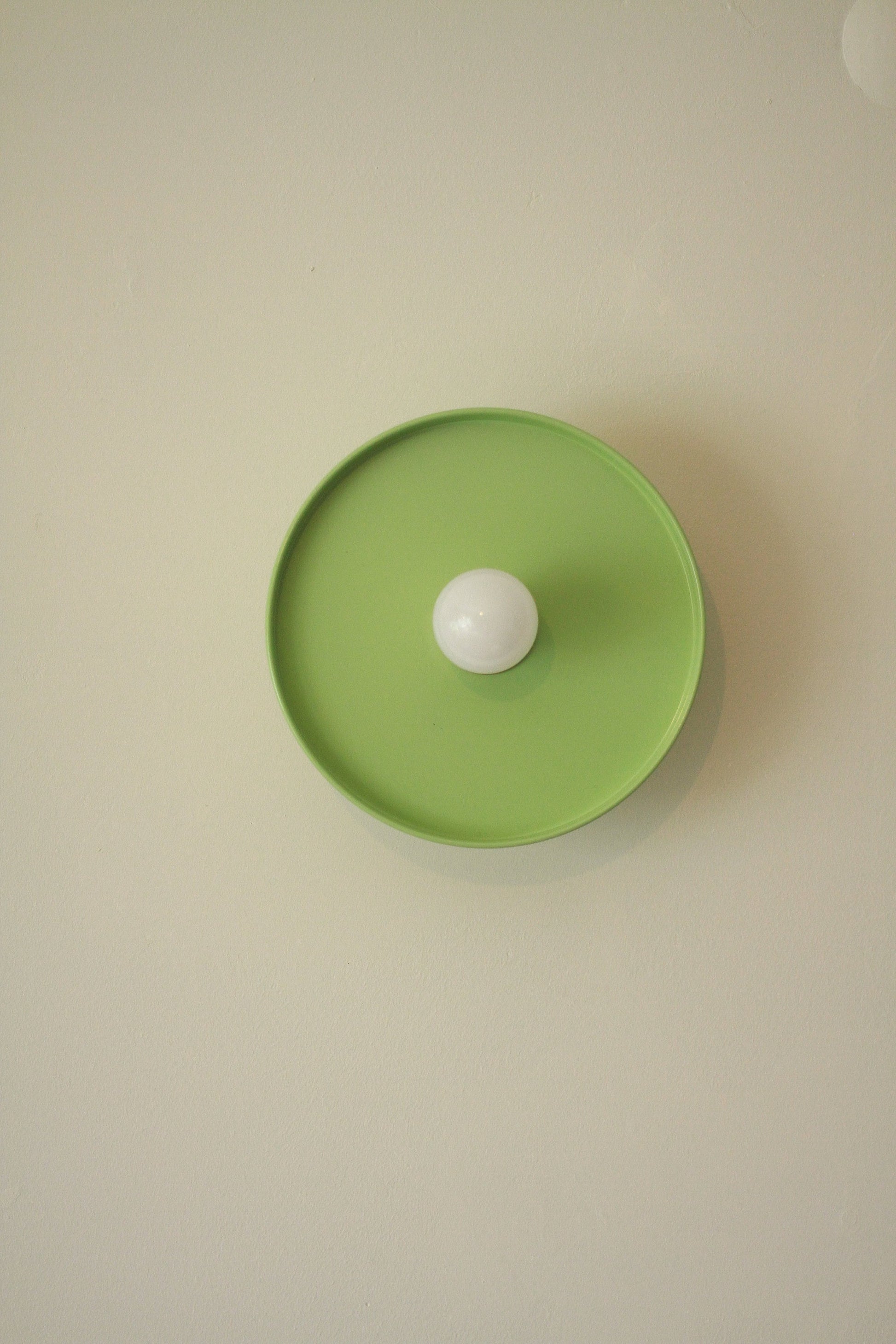 Green Minimal Wall Sconce, Ceiling Flush Mount light, Minimal Cafe Sconce, Elegant Sconce