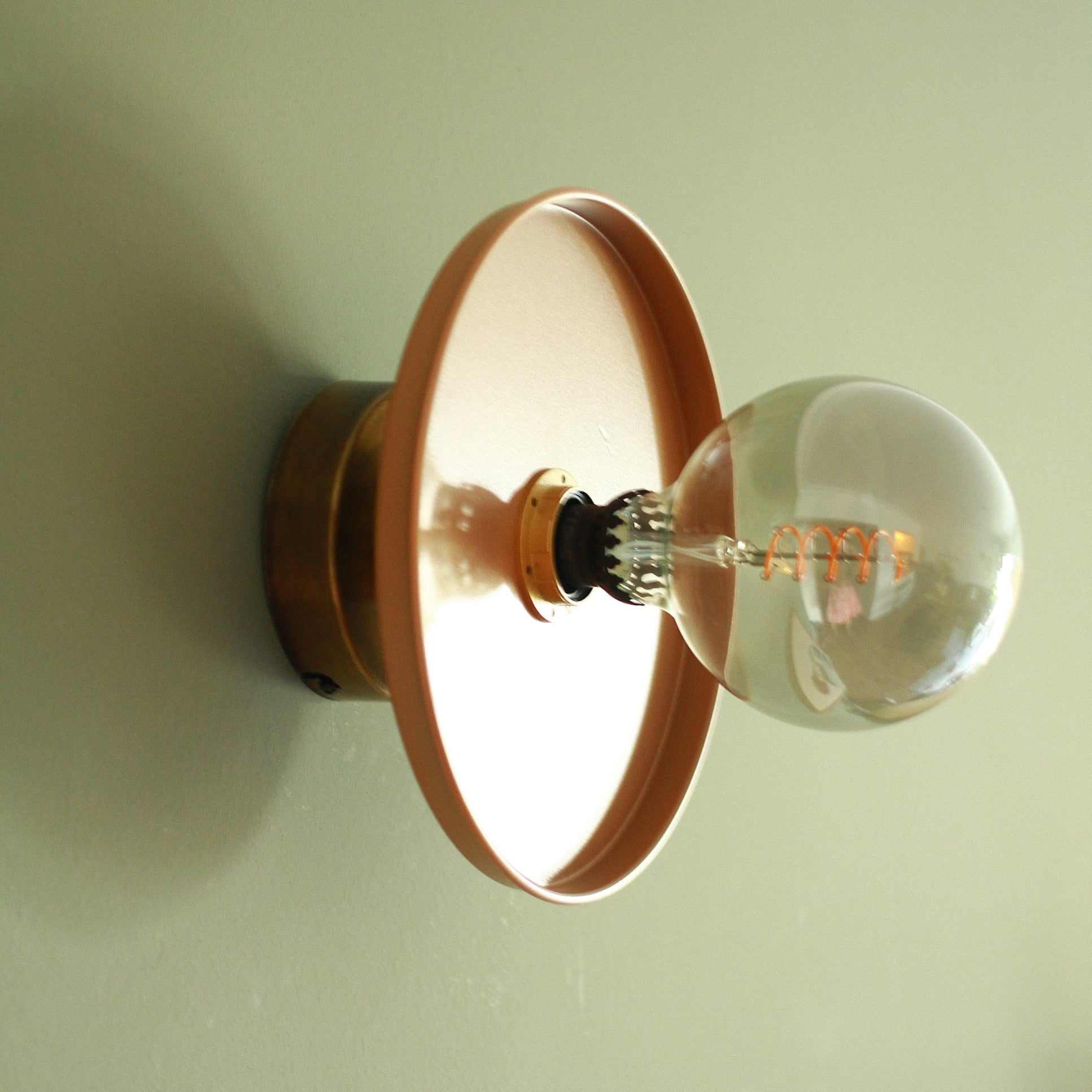 Green Minimal Wall Sconce, Ceiling Flush Mount light, Minimal Cafe Sconce, Elegant Sconce