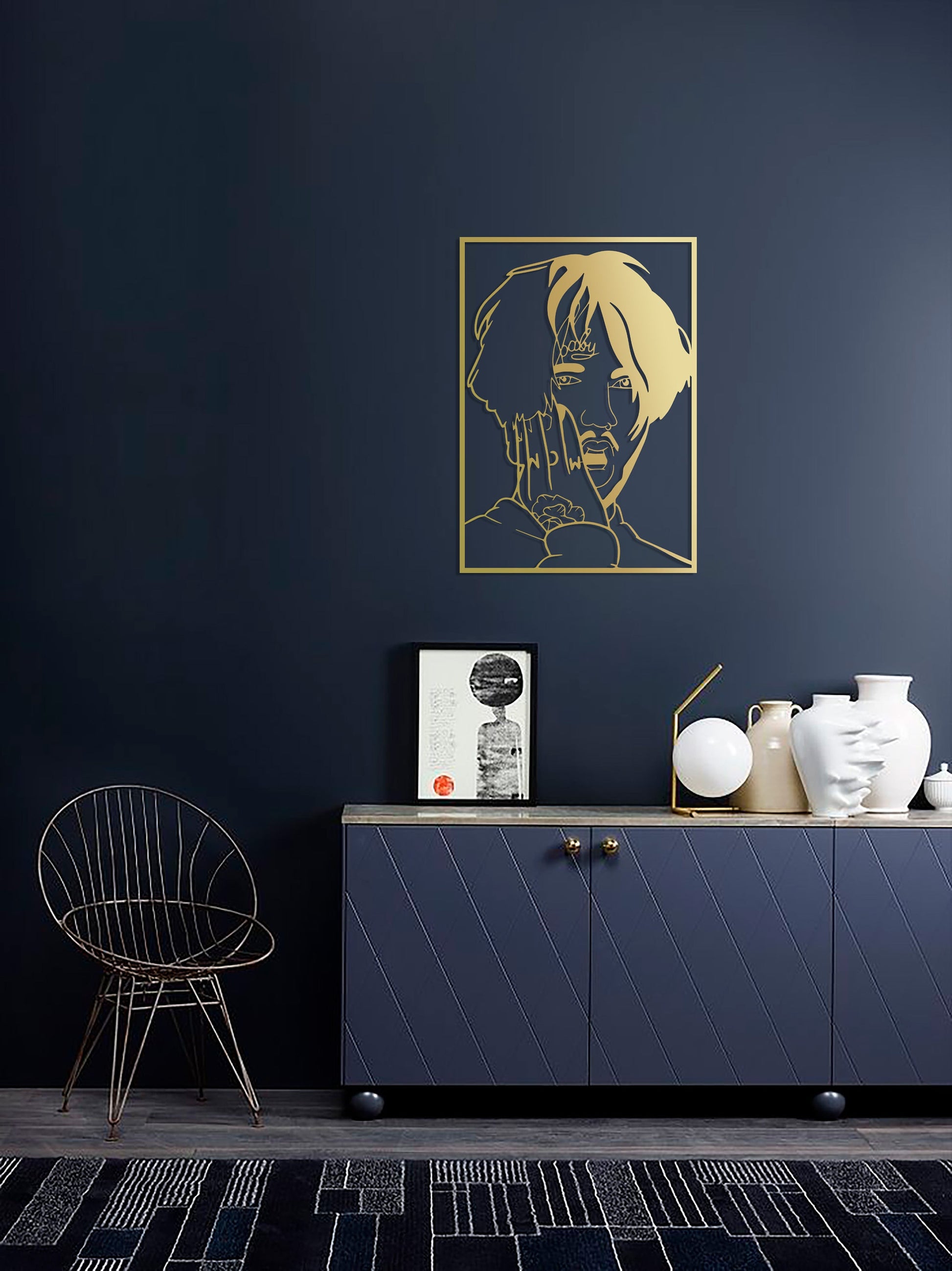 Lil Peep Metal Wall Art, Custom Metal Wall Art - BlackIvyCraft