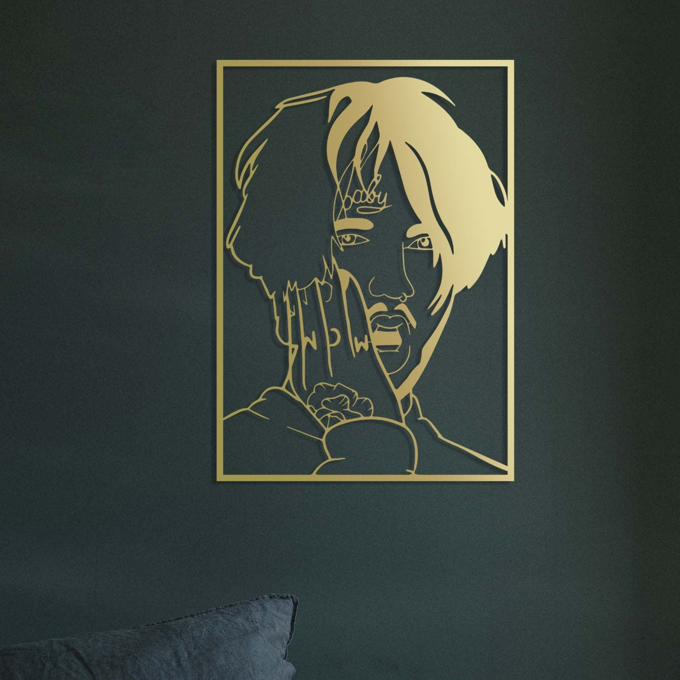 Lil Peep Metal Wall Art, Custom Metal Wall Art - BlackIvyCraft