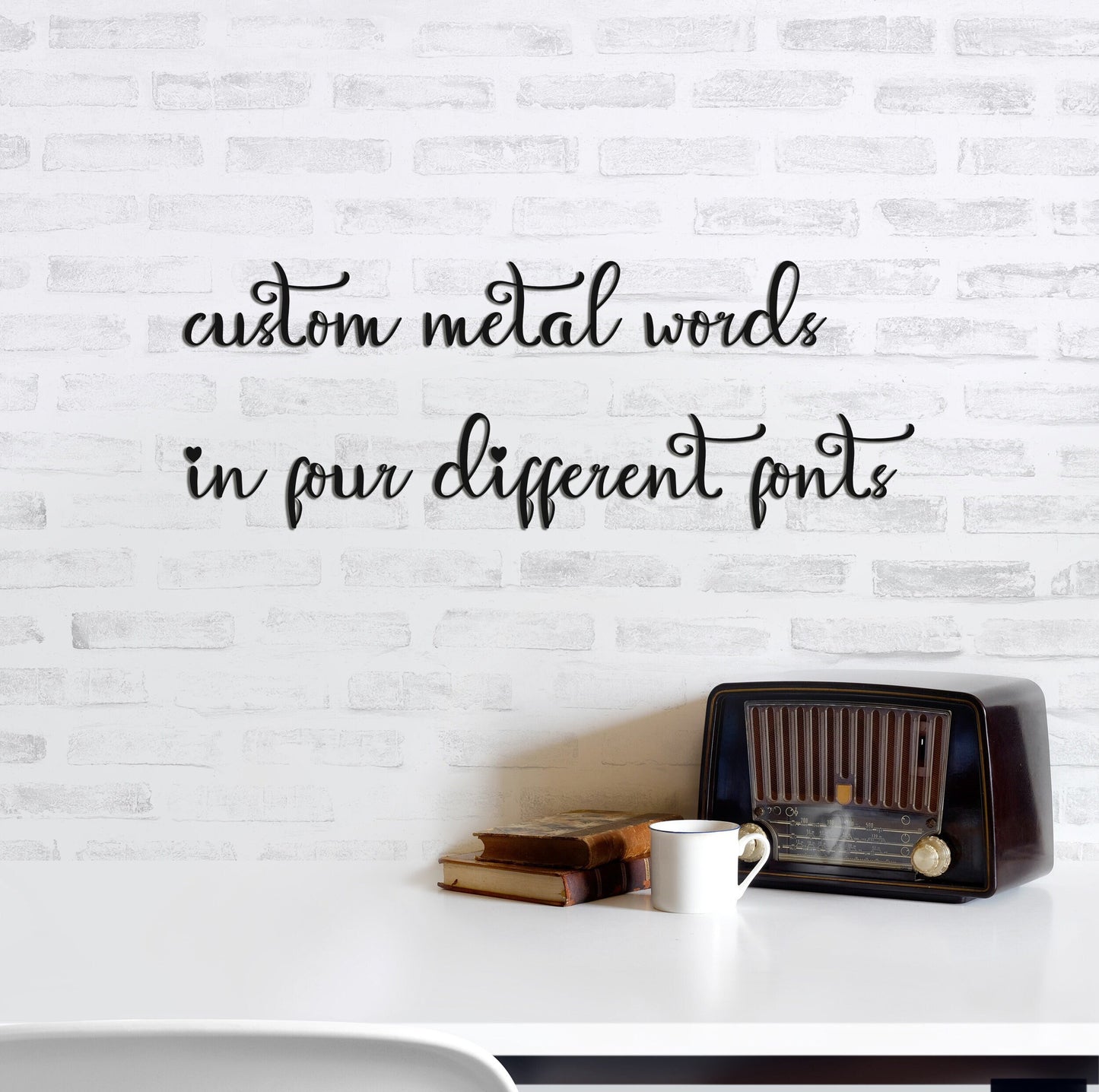 Custom Metal Words For Wall, Personalized Metal Sign - BlackIvyCraft