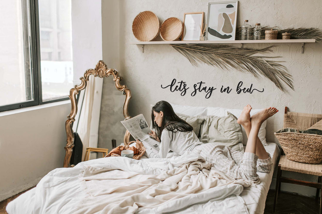 Bedroom Decor with Sun Wall Decor