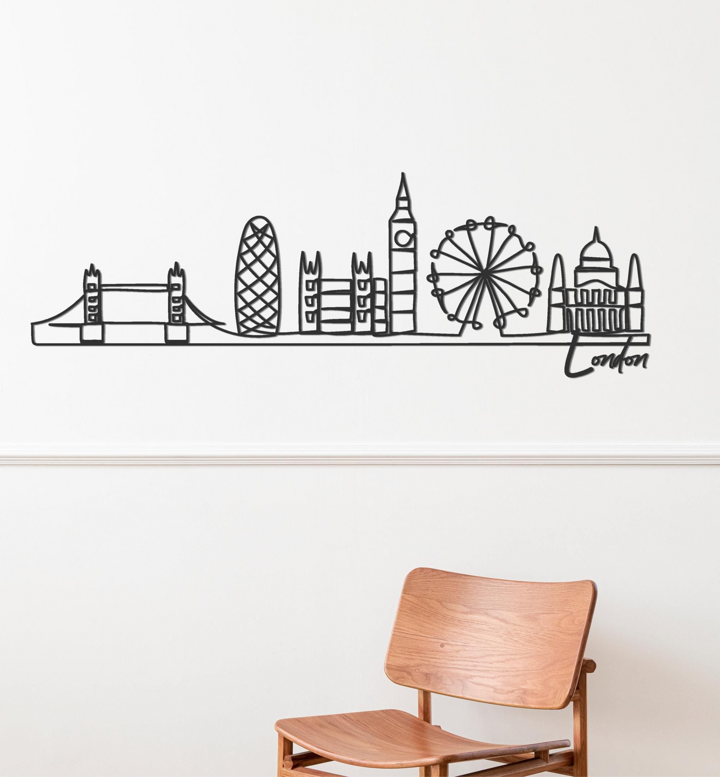 London Skyline Metal Art