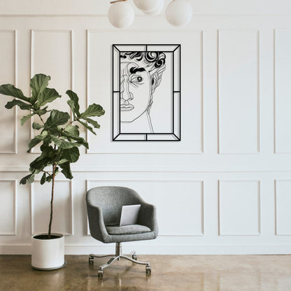 David Portrait Metal Wall Art