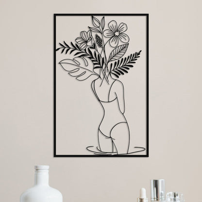 Female Body Metal Wall Art- WA007