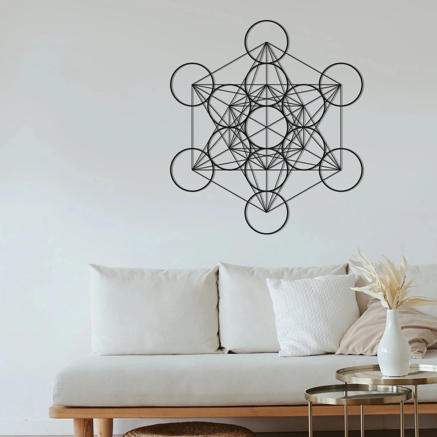 Metatrons Cube Metal Art