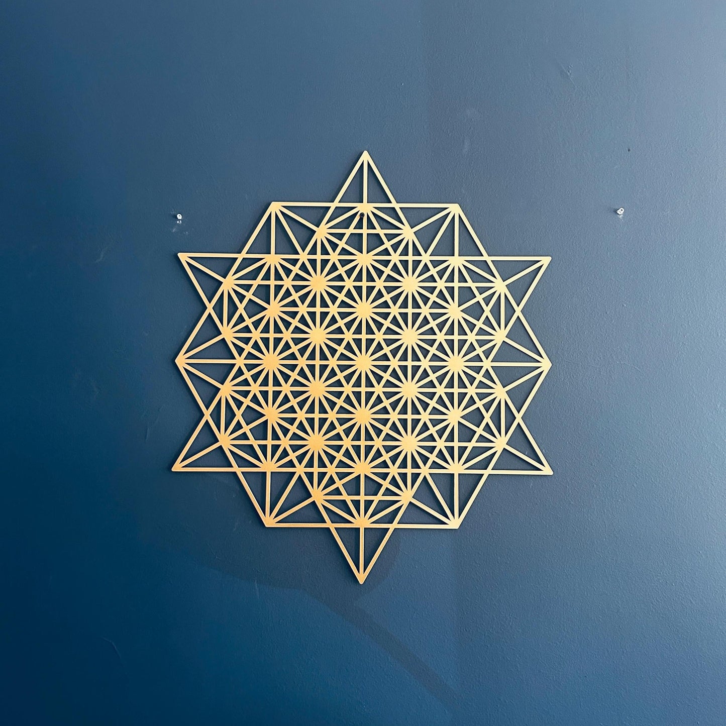 Tetrahedron Metal Wall Art - BlackIvyCraft