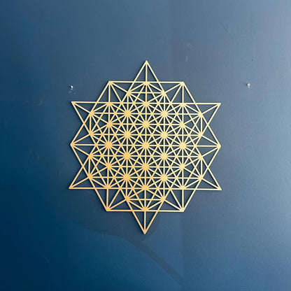 Tetrahedron Metal Wall Art - BlackIvyCraft