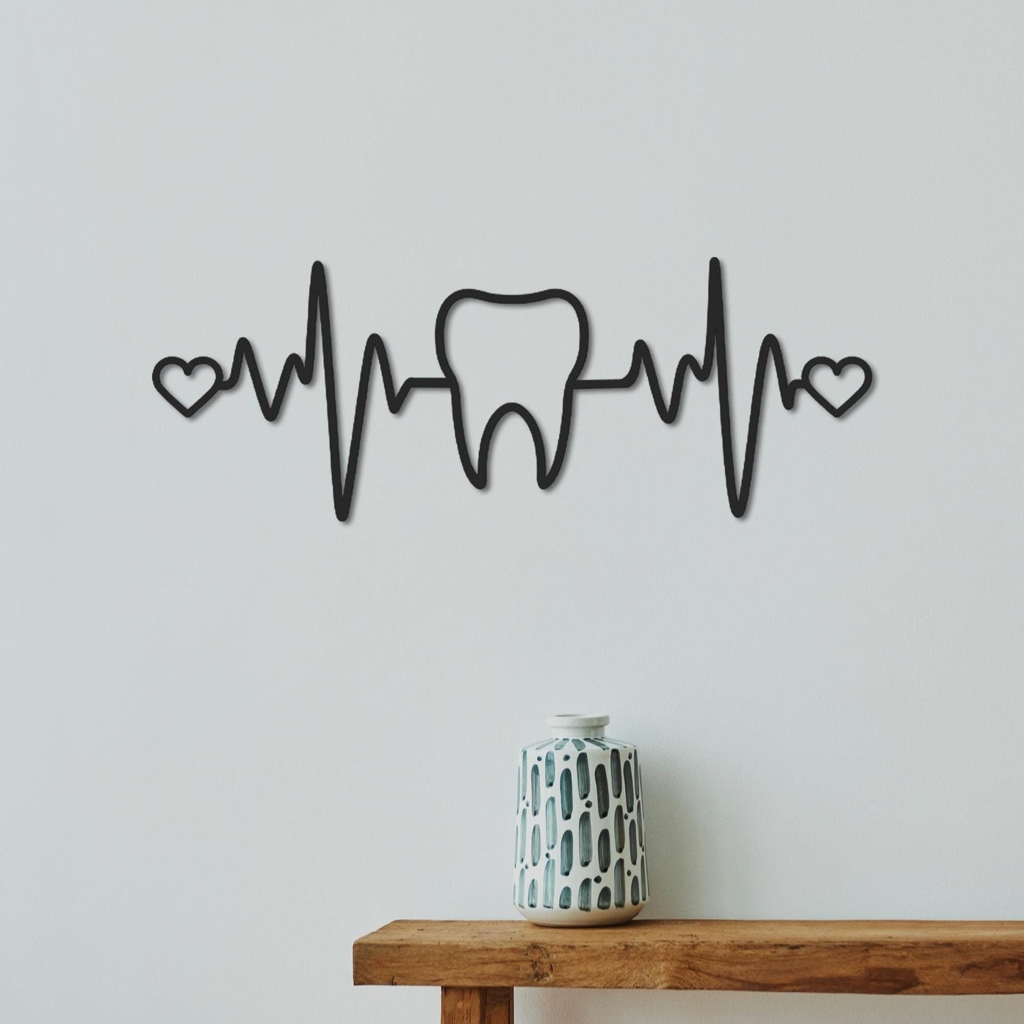 Dentist Metal Wall Art, Tooth Metal Art, Dental Office Wall Decor, Modern Dentist Decor, Unique Dental Clinic Wall Art - BlackIvyCraft