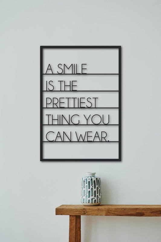 Smile Metal Wall Art, Dentist Office Decor, Dental Clinic Sign, Motivational Dental Wall Art, Orthodontist Office Decor - BlackIvyCraft