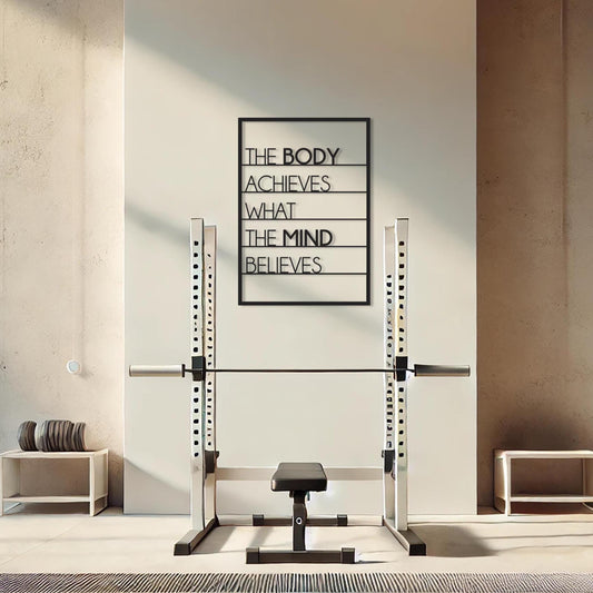 Motivational Gym Metal Decor, Fitness Wall Sign, Home Gym Quote Art, Pilates Studio Sign, Fitness Studio Decor - BlackIvyCraft