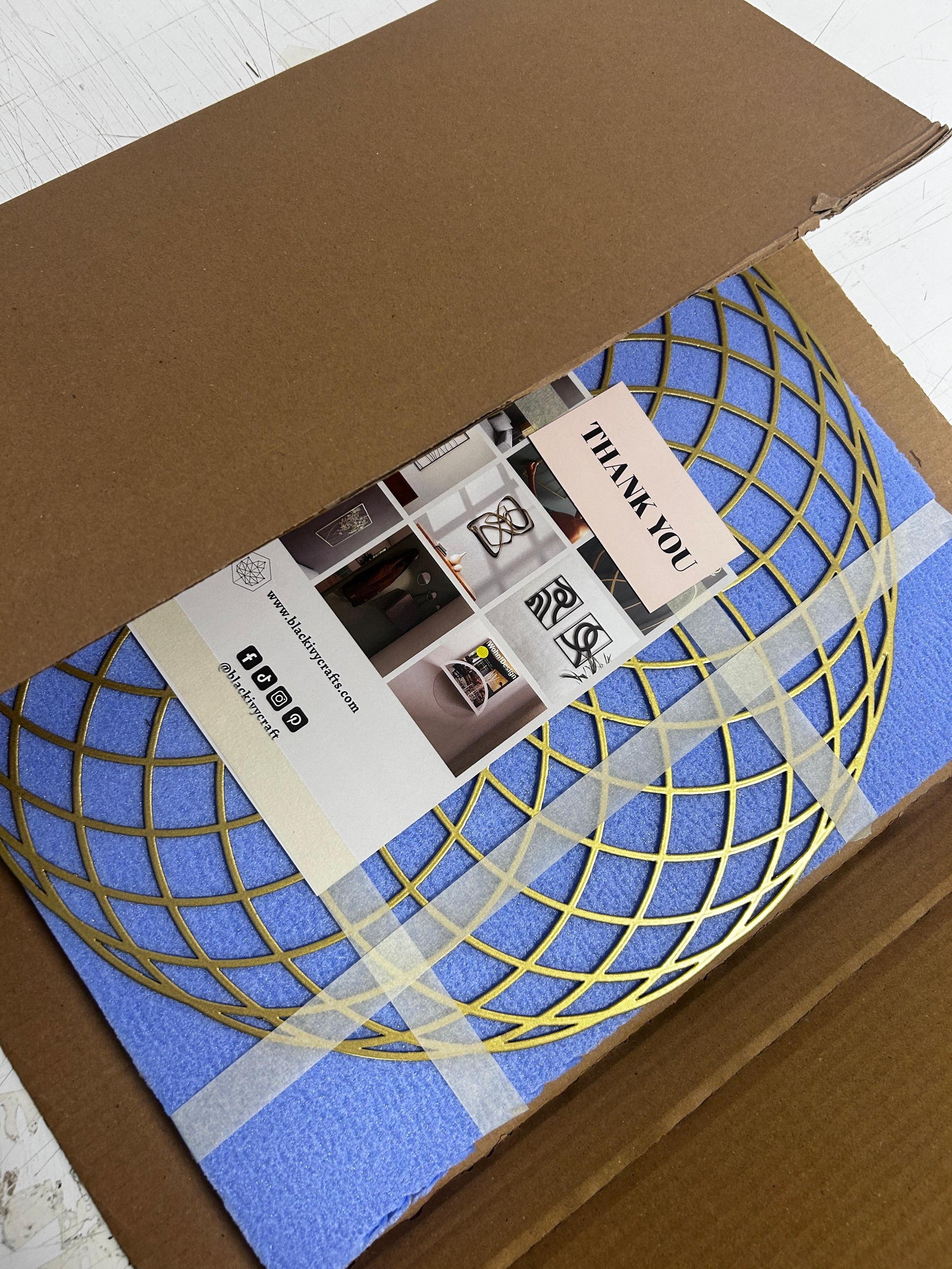 Flower of Life Metal Art, Sacred Geometry Wall Decor, Spiritual Wall Art, Gold Wall Decor, Yoga Studio Decor - BlackIvyCraft