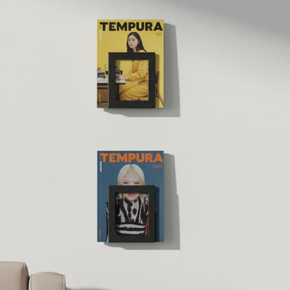 Metal Wall Mount Magazine Holder, Modern Bookshelf, Vinyl Record Storage, Brochure Display Rack - BlackIvyCraft