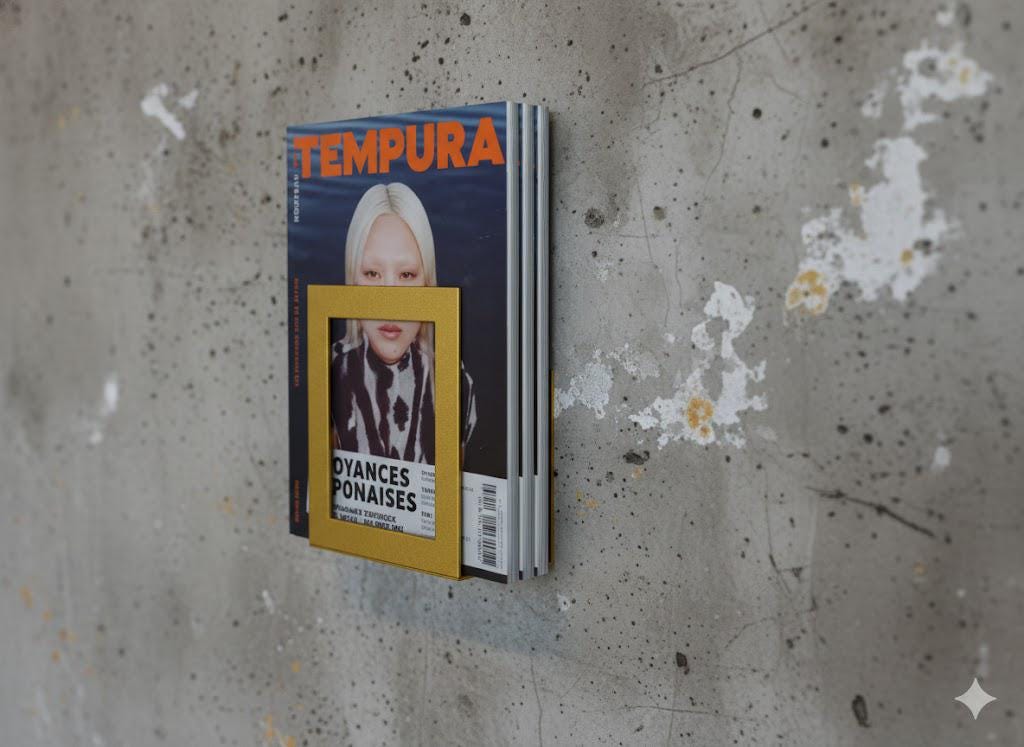 Metal Wall Mount Magazine Holder, Modern Bookshelf, Vinyl Record Storage, Brochure Display Rack - BlackIvyCraft