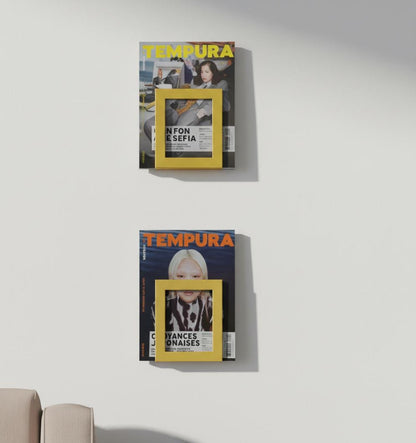 Metal Wall Mount Magazine Holder, Modern Bookshelf, Vinyl Record Storage, Brochure Display Rack - BlackIvyCraft