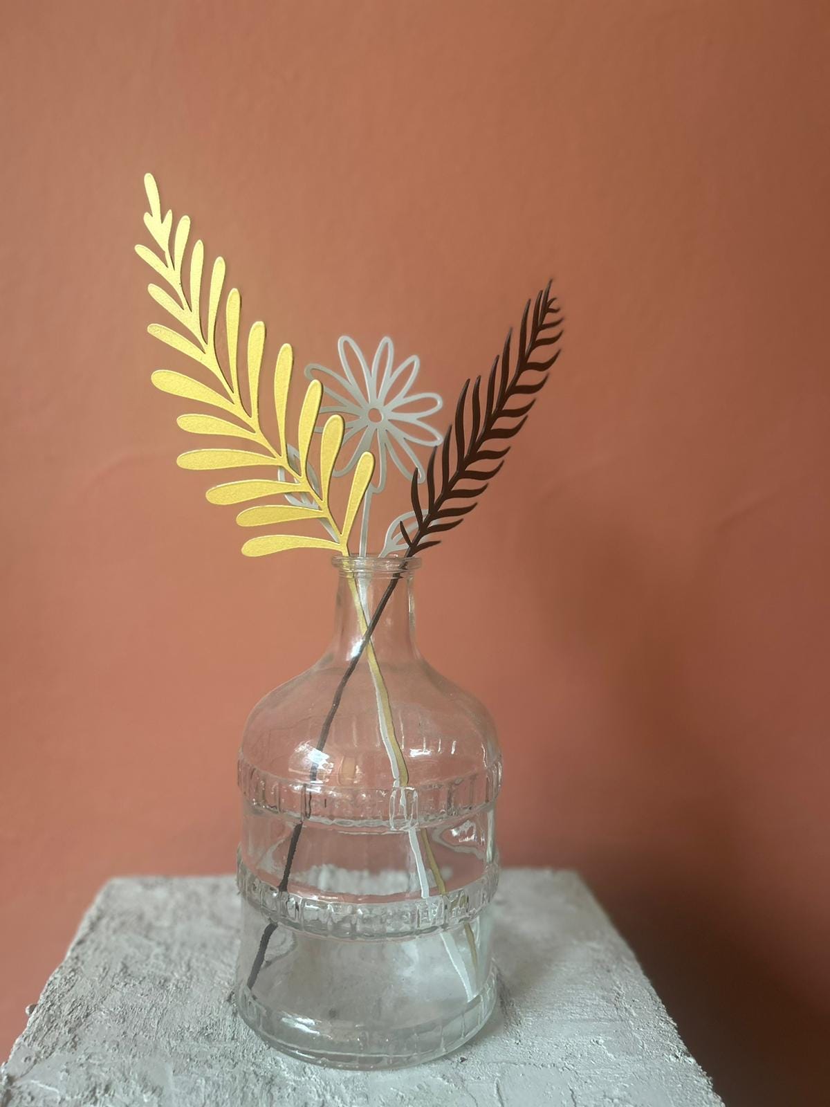 Metal Flower Stems Set – Christmas Table Decor Gift - BlackIvyCraft