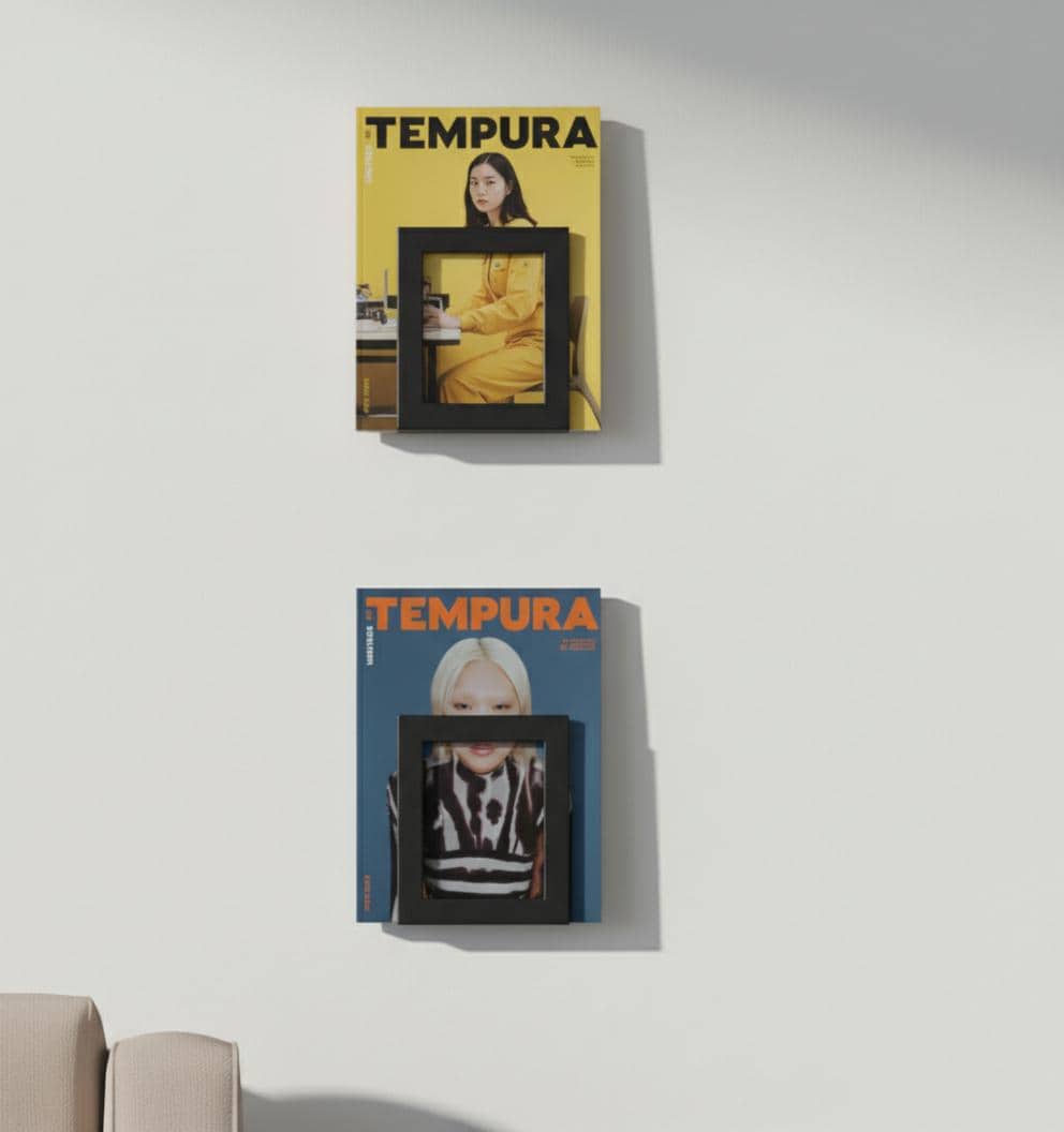 Minimalist Wall-Mounted Magazine Rack – Metal Bookshelf, Vinyl Display Shelf - BlackIvyCraft