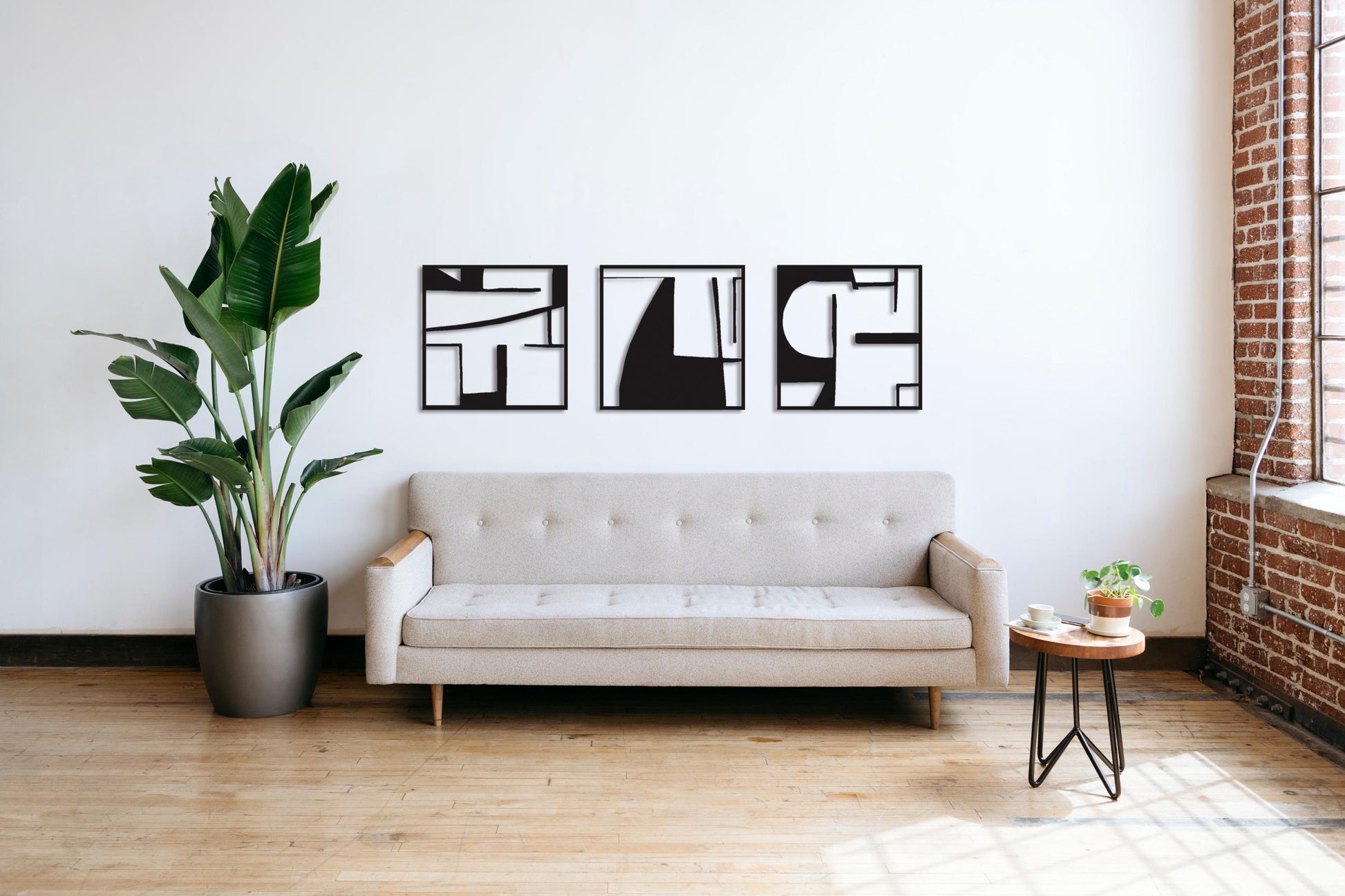 Luxury Abstract Metal Wall Art Set - Modern Decor for Hotel Lobbies, Offices & High-End Interiors - BlackIvyCraft