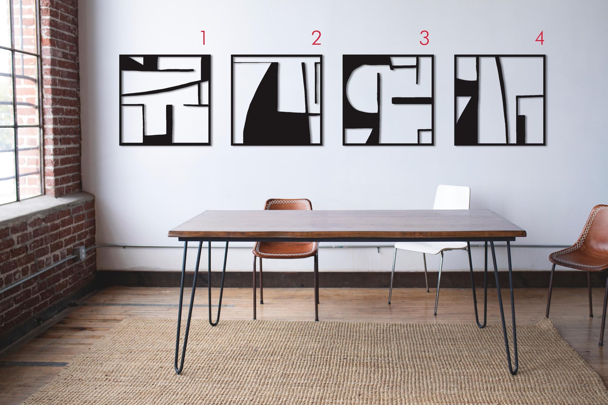 Luxury Abstract Metal Wall Art Set - Modern Decor for Hotel Lobbies, Offices & High-End Interiors - BlackIvyCraft