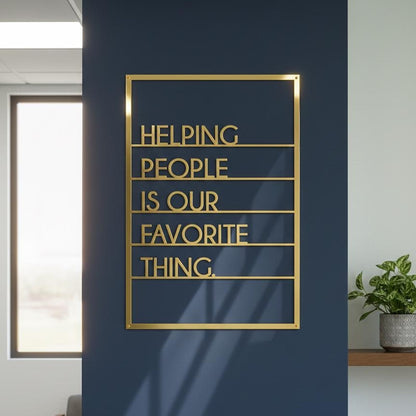 Modern Medical Office Decor, Minimalist Healthcare Metal Sign - BlackIvyCraft