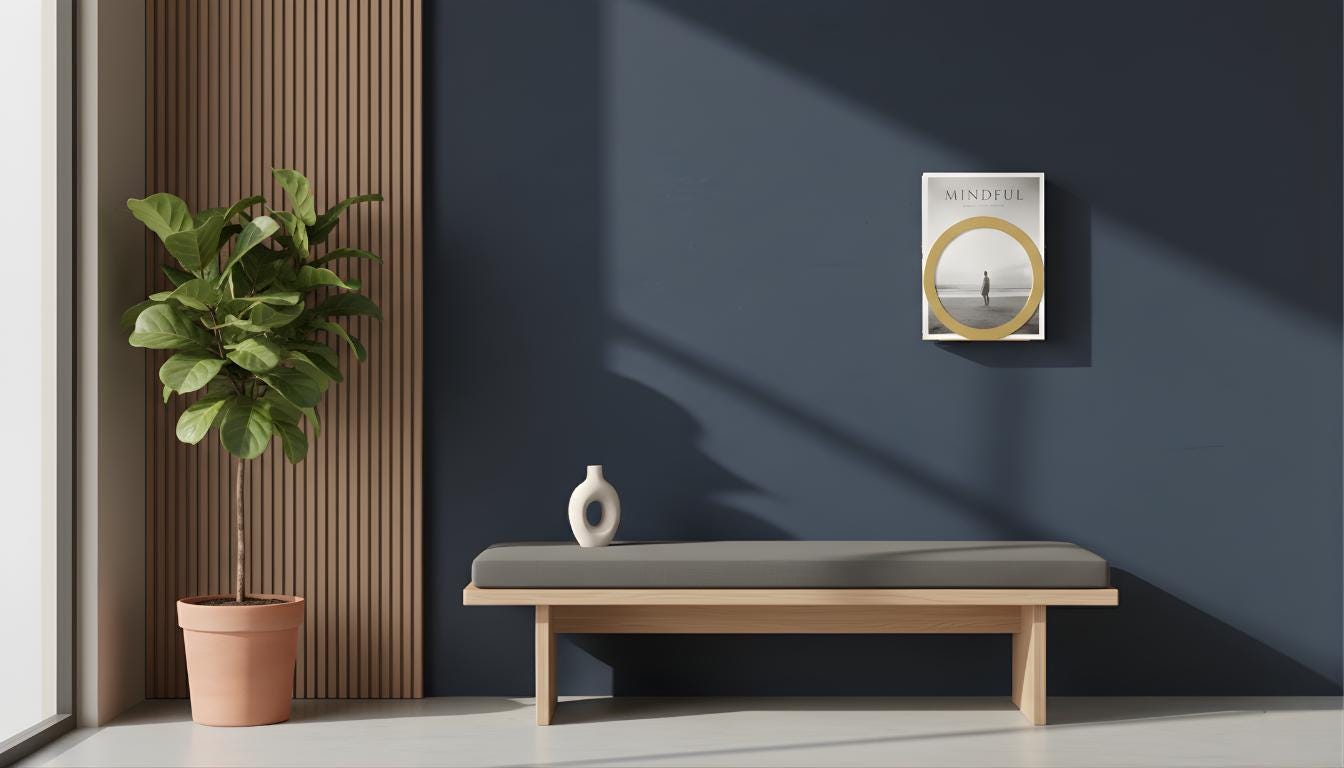 Modern Wall Magazine Rack – Minimalist Metal Book & Record Shelf - BlackIvyCraft