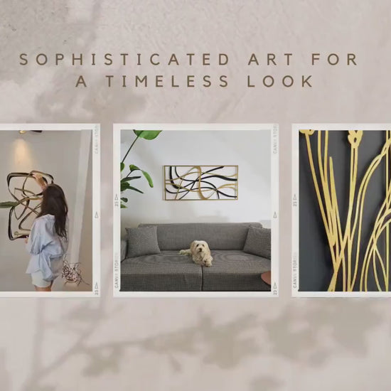 Oversize Abstract Metal Wall Art