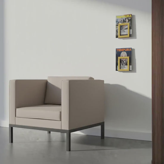 Metal Wall Mount Magazine Holder, Modern Bookshelf, Vinyl Record Storage, Brochure Display Rack