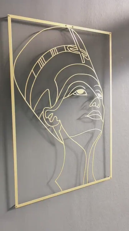 Nefertiti Metal Wall Art W297