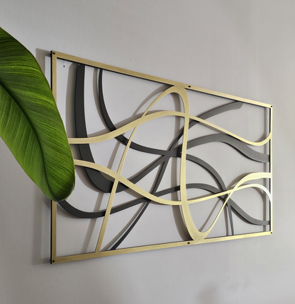 Oversize Abstract Metal Wall Art