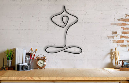 Yogi Metal Wall Art - BlackIvyCrafts