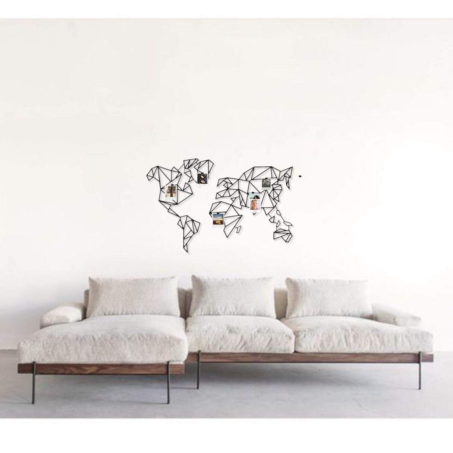 World Map Metal Wall Art, Large Office Wall Decor, Modern Office Wall Art, Large Map for Wall, New Office Gift