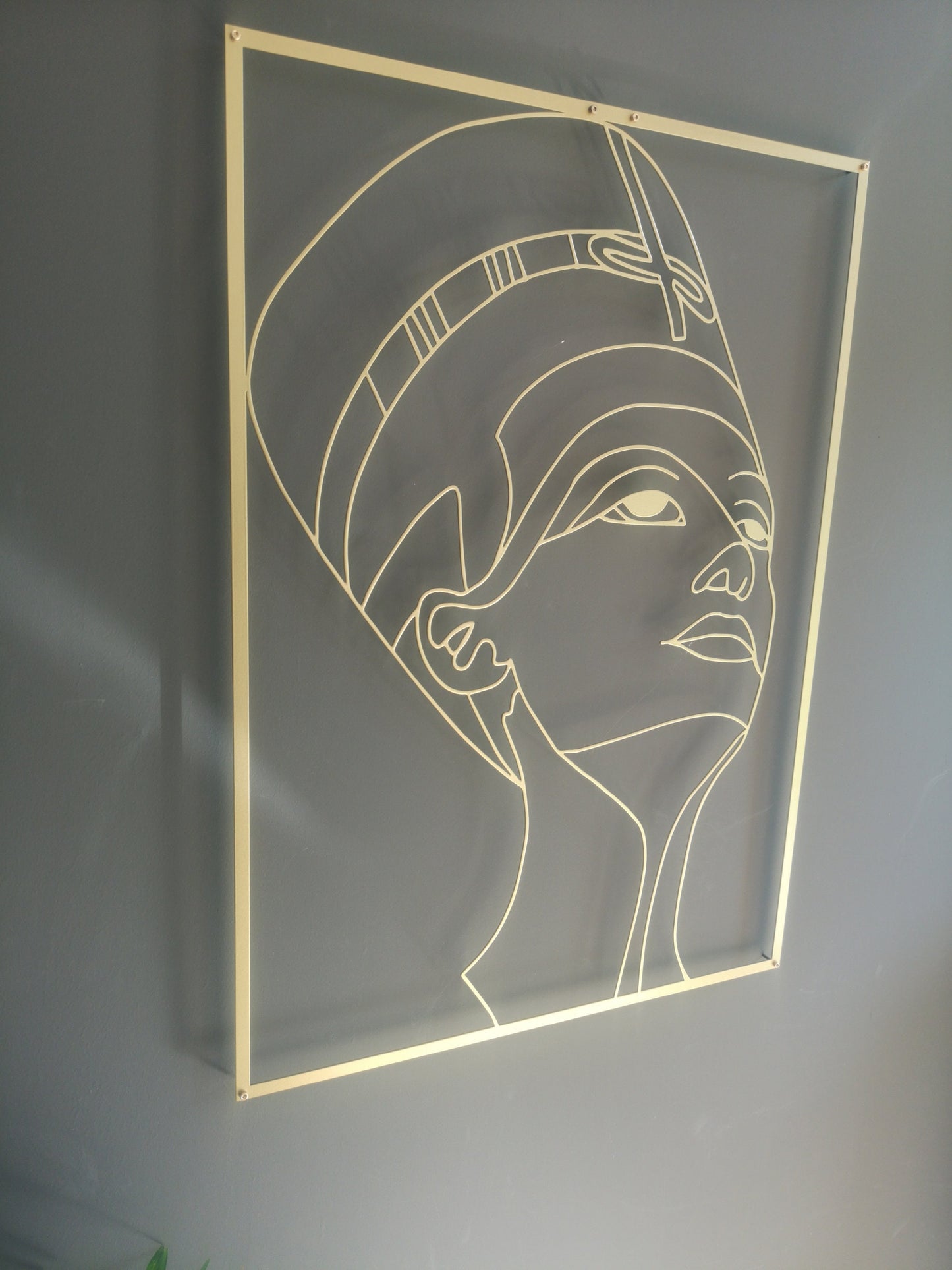 Nefertiti Metal Wall Art W297 - BlackIvyCraft