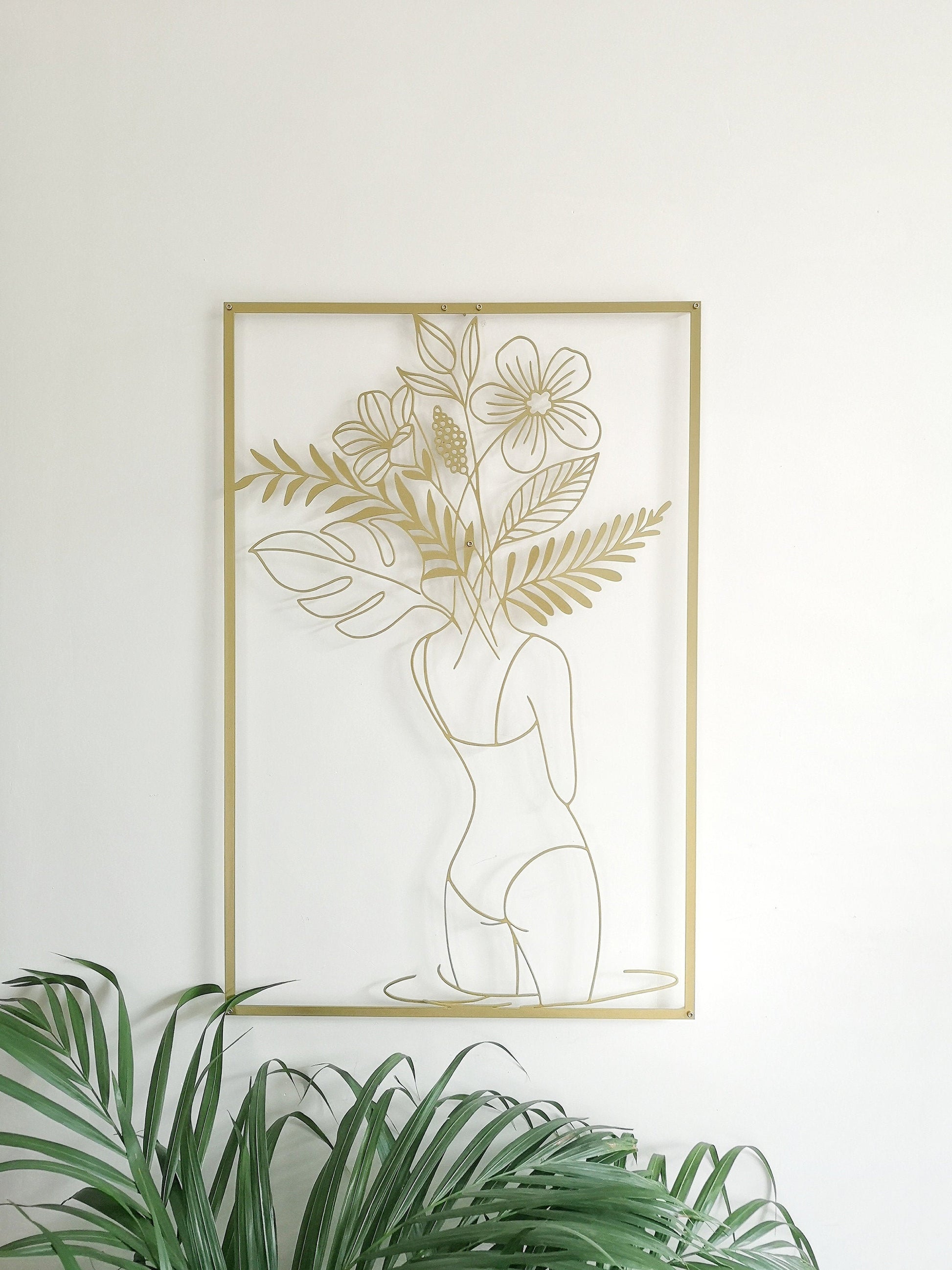 Female Body Metal Wall Art - BlackIvyCrafts