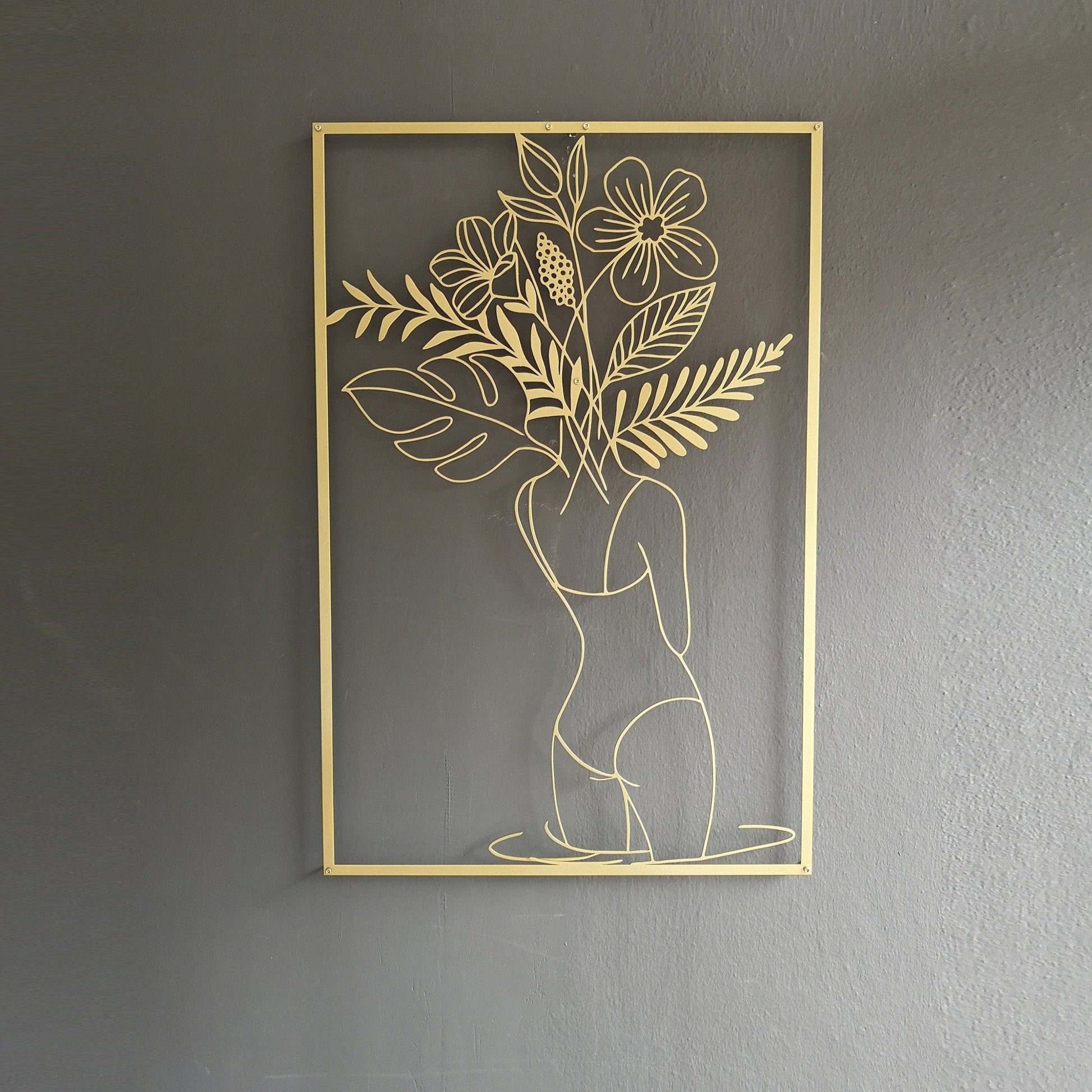 Female Body Metal Wall Art - BlackIvyCrafts